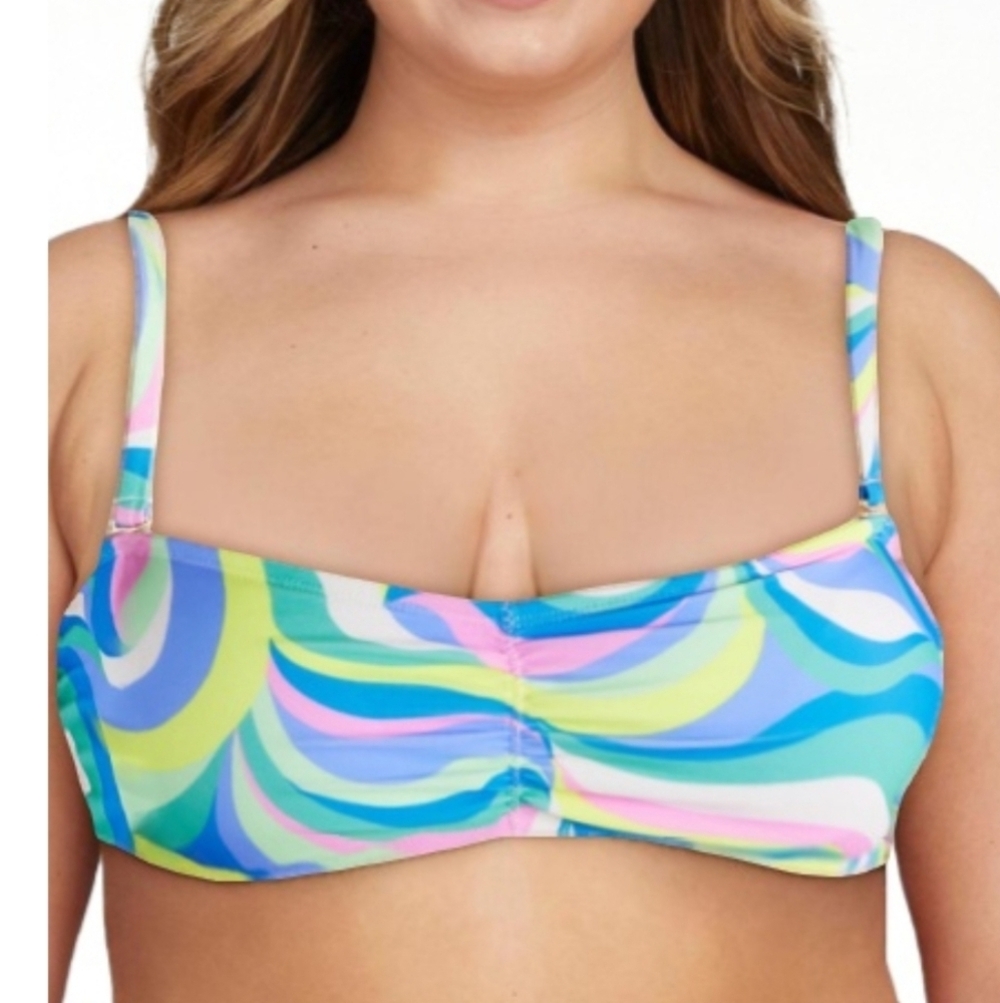 No Boundaries Bralette Swirl Bikini Top